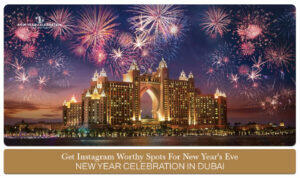 New Year Celebration in Dubai | Burj Khalifa New Year's Eve fireworks Blog Banner by Dubai New Year Celebration