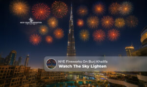 fireworks on Burj Khalifa | Burj Khalifa firework display Blog Banner by Dubai New Year Celebration