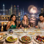 Vegetarian food on a Dubai New Year cruise.