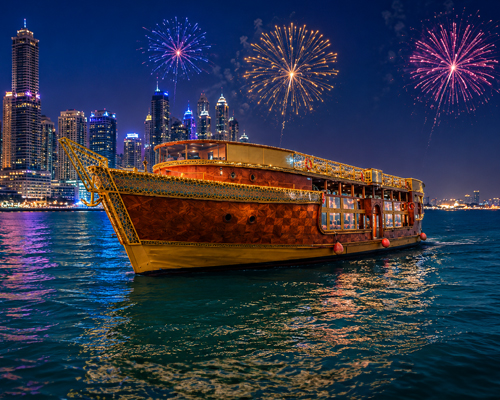 New Year Open Deck Boat Party Dubai