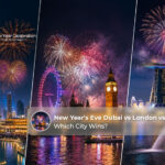 New Year's Eve Dubai vs London vs Singapore comparison.